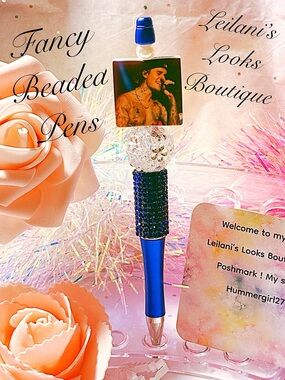Fancy beaded Pen/gifts/JB/glower beads